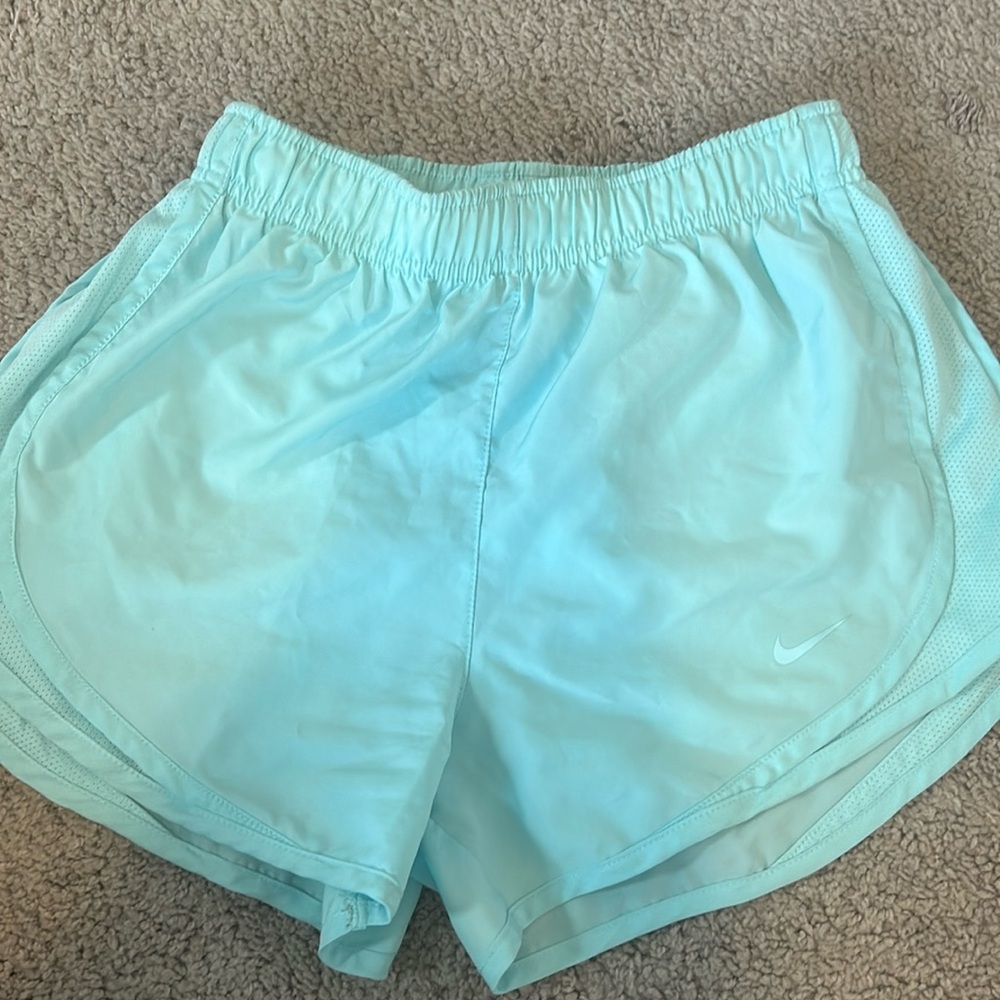 NIKE teal dri-fit athletic shorts